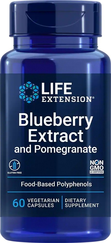 Life Extension - Blåbärsextrakt med Granatäpple, 60 kapslar | Vitaminer och MineralerHälsa och välbefinnandeÖrttillskottHälsokost | Apoteka