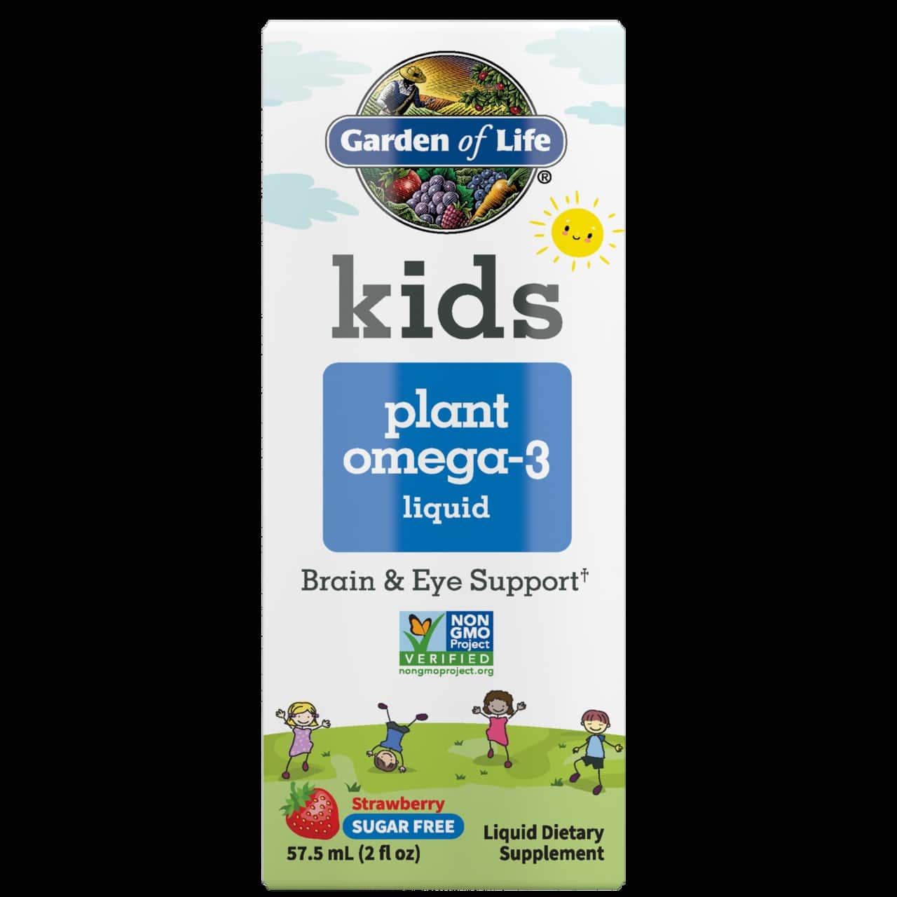 Garden of Life - Barns Växtbaserad Omega-3, Flytande, Jordgubbssmak - 57,5 ml | Hälsa och välbefinnandeHälsokostNordisk vitalitet | Apoteka