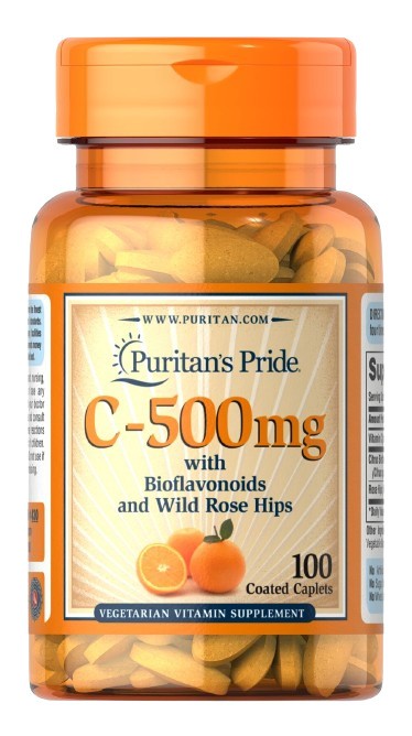 Puritans Pride - C-500 med Bioflavonoider &amp; Nypon från Vildros, 500 mg - 100 kapslar | Vitaminer och MineralerVeganska produkterHälsa och välbefinnandeHälsokost | Apoteka