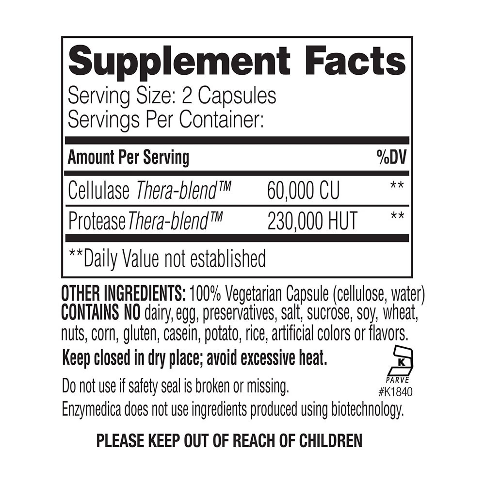 Enzymedica - Candidase, 42 kapslar - Bild 3