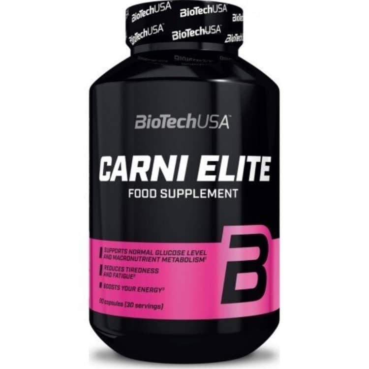 BioTechUSA - Carni Elite, 90 kapslar | Aminosyror och BCAAViktkontrollCLA (konjugerad linolsyra)HälsokostL-karnitinFitness och träningNiacin | Apoteka
