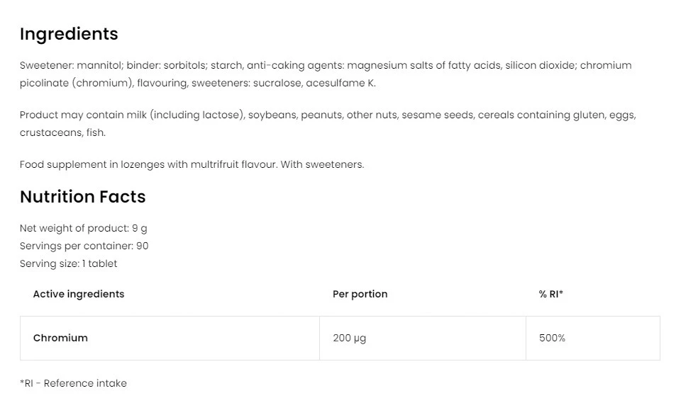 OstroVit - Krom Sugtabletter, Multifrukt - 90 tabletter - Bild 4