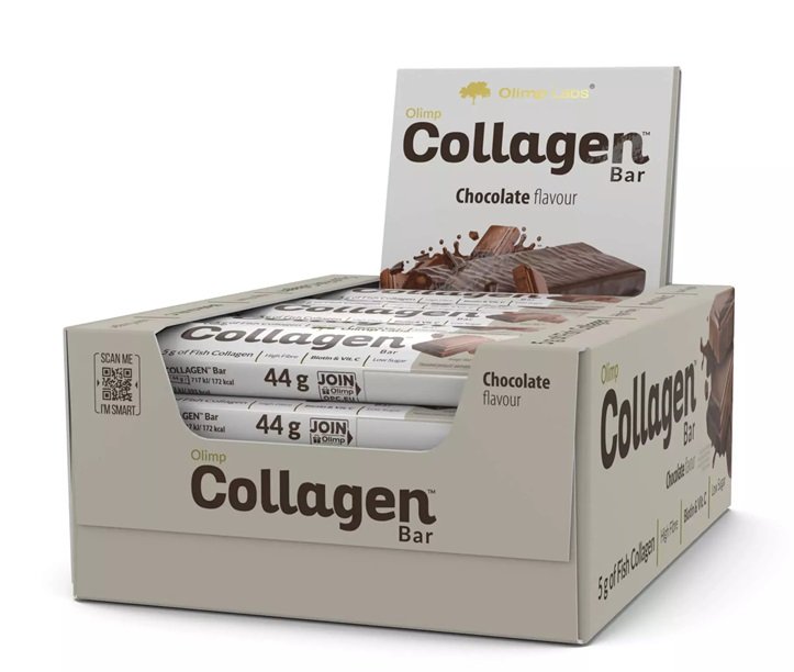 Olimp Nutrition - Kollagenbar, Choklad - 25 x 44g | Hälsa och välbefinnandeHälsokostKollagenNordisk vitalitet | Apoteka