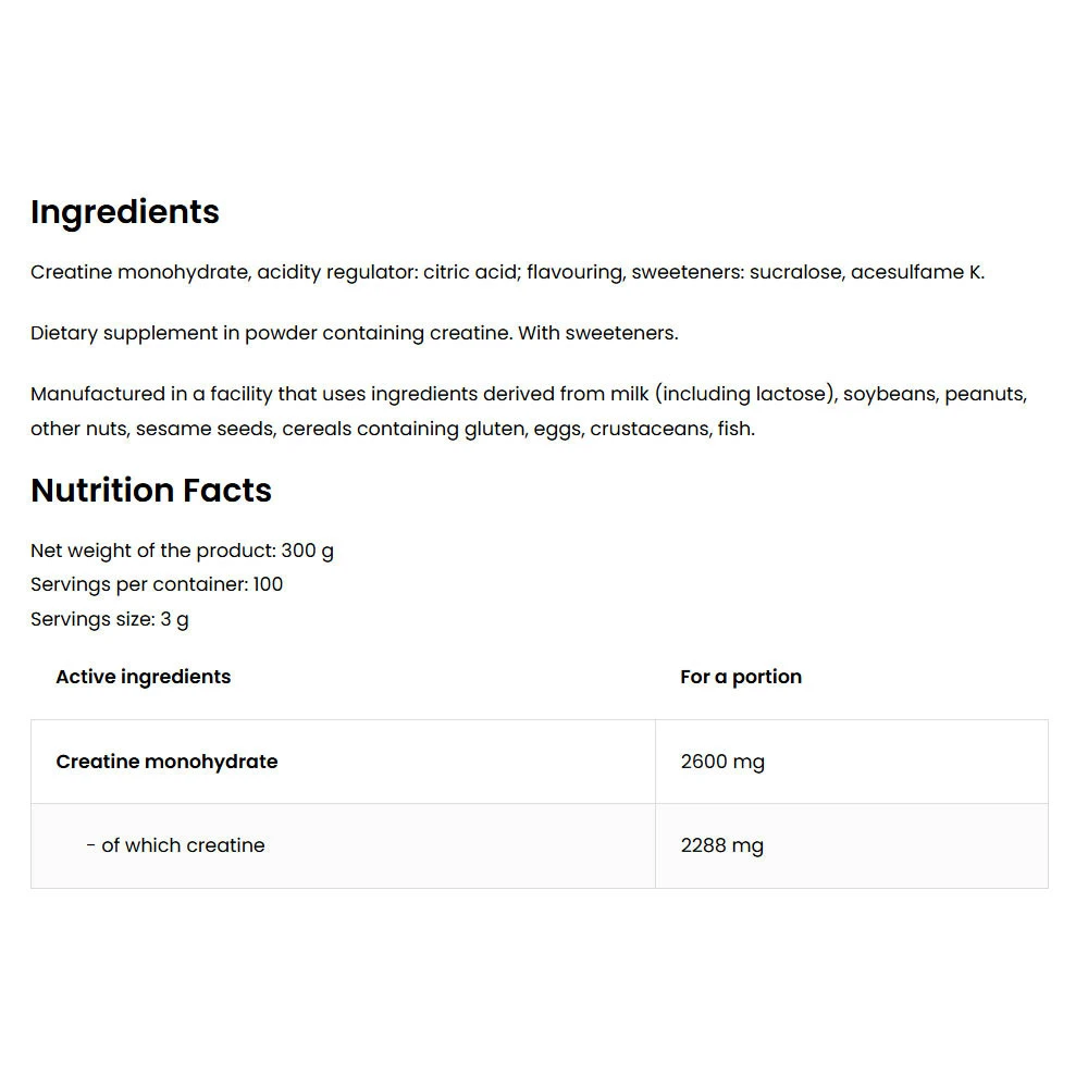 OstroVit - Kreatinmonohydrat, Apelsin - 300g - Bild 5