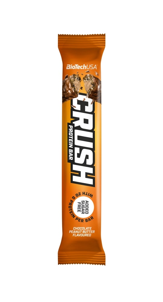 BioTechUSA - Crush Bar, Choklad Jordnötssmör, 12 x 64g | HälsokostProteinerProteinbarsFitness och träning | Apoteka