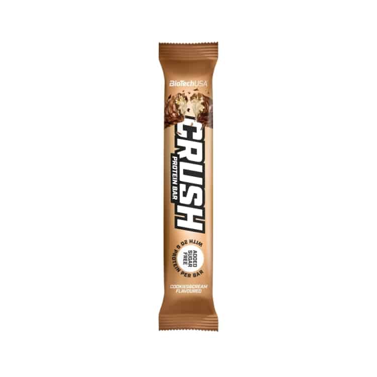 BioTechUSA - Crush Bar, Cookies &amp; Cream, 12 x 64 g | HälsokostProteinerProteinbarsFitness och träning | Apoteka