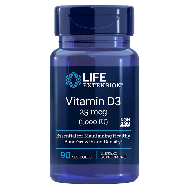 Life Extension - D3-vitamin, 1000 IE, 90 kapslar | Vitaminer och MineralerHälsa och välbefinnandeVissa vitaminerD-vitaminHälsokostD3 | Apoteka