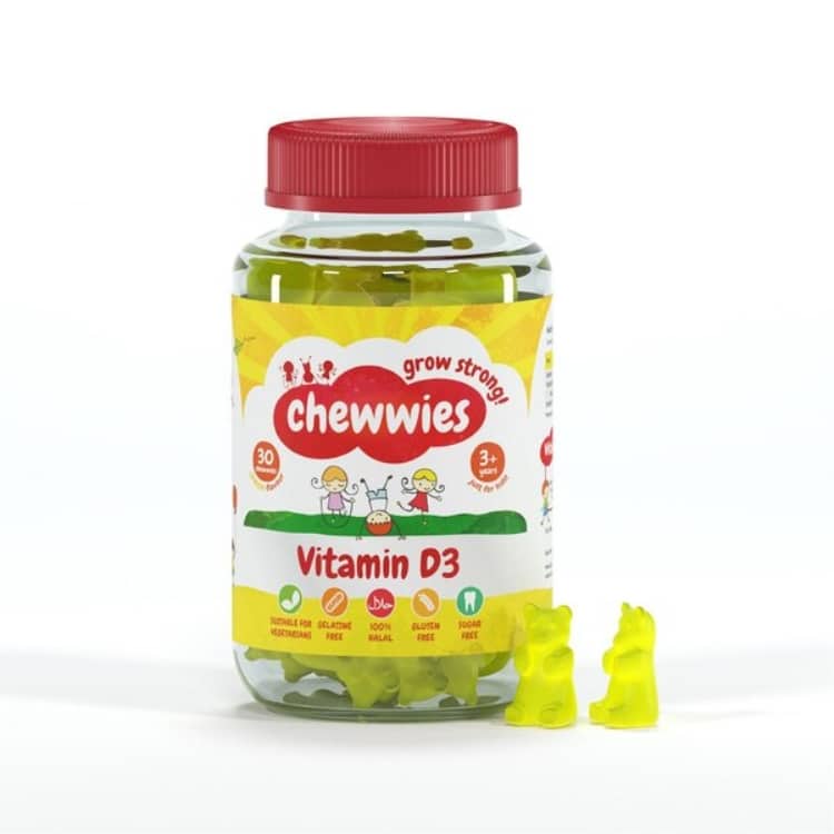 Chewwies - D3-vitamin Tyggetabletter, Citronsmak, 30 st | Vitaminer och MineralerVeganska produkterMultivitaminerVissa vitaminerD-vitaminHälsokostD3 | Apoteka