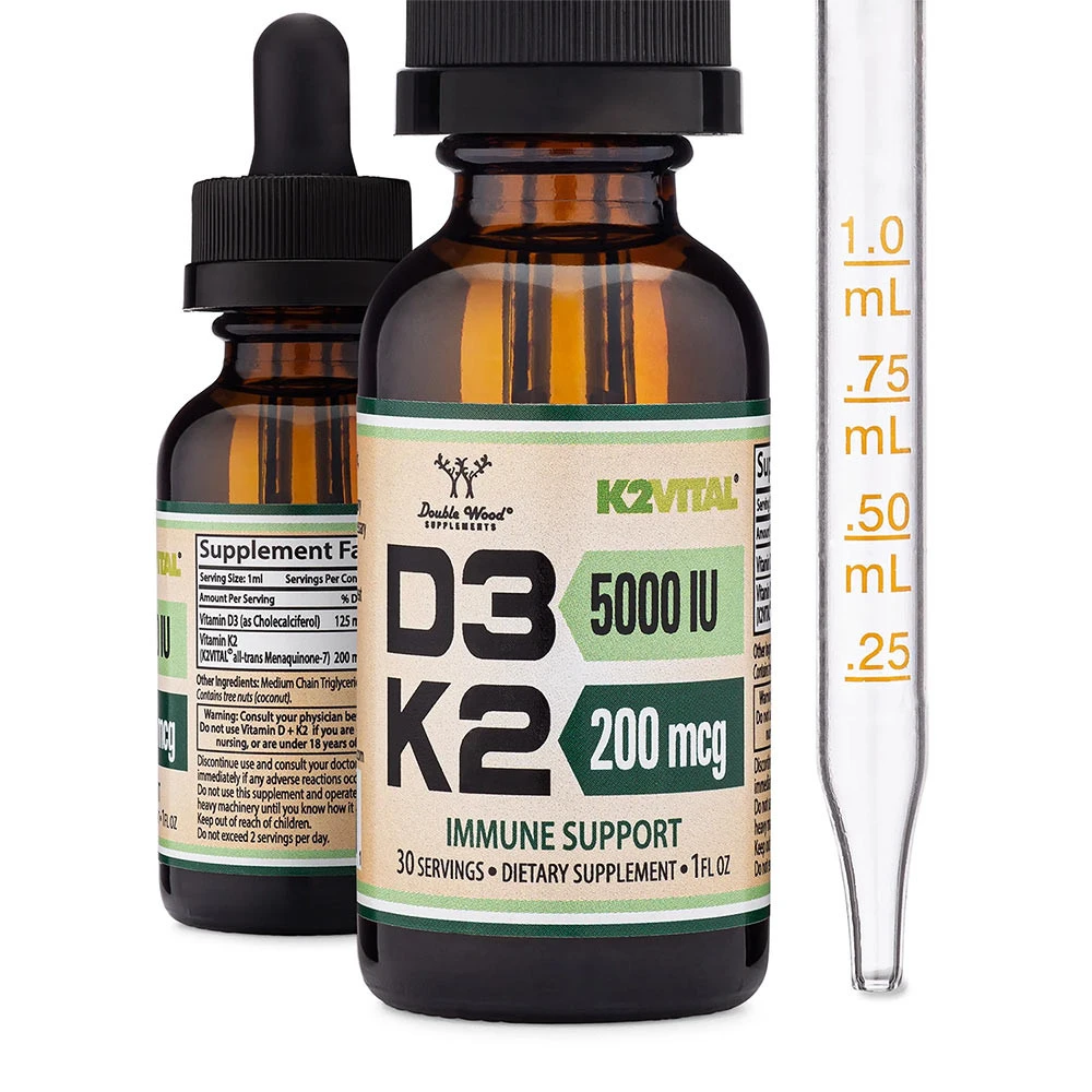 Double Wood Supplements - Vitamin D3 + K2 Flytande (30 ml) från Double Wood Supplements - Bild 3