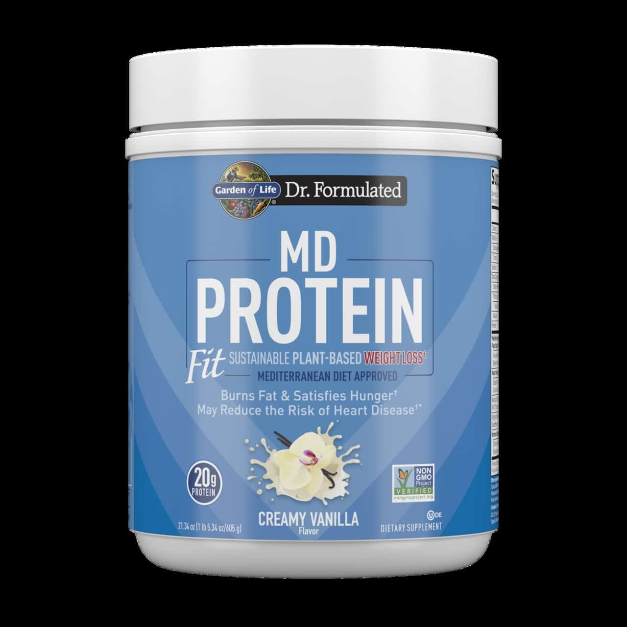Garden of Life - Dr. Formulated MD Protein FIT Hållbart växtbaserat pulver, krämig vanilj - 605 g | Hälsa och välbefinnandeHälsokostNordisk vitalitet | Apoteka