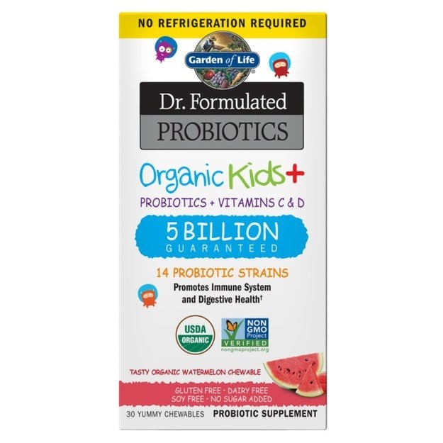 Garden of Life - Dr. Formulated Probiotics Kids+, Vattenmelon, 30 tuggtabletter | Vitaminer och MineralerHälsa och välbefinnandeHälsokostProbiotikaBiohackingBarns hälsa | Apoteka