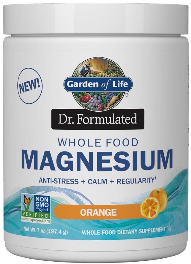 Garden of Life - Dr. Formulated Whole Food Magnesium, Apelsin, 197g | Vitaminer och MineralerVeganska produkterHälsokost | Apoteka