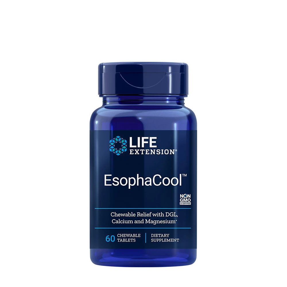 Life Extension - EsophaCool, Bärsmak, 60 tuggtabletter för vegetarianer | Vitaminer och MineralerVeganska produkterHälsa och välbefinnandeHälsokost | Apoteka