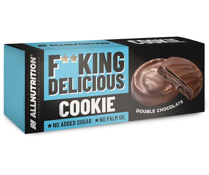 Allnutrition - Fitking Delicious Cookie, Dubbel Choklad, 128g | HälsokostSkuldfria godsaker | Apoteka