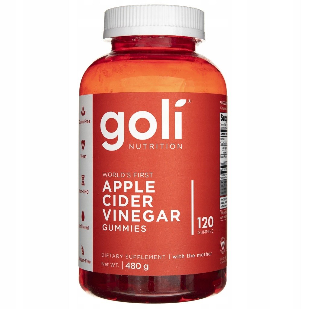 Goli Nutrition - Äppelcidervinäger Gummies, 120 stycken | Vitaminer och MineralerHälsa och välbefinnandeÖrttillskottÖrter och växtbaserade preparat | Apoteka