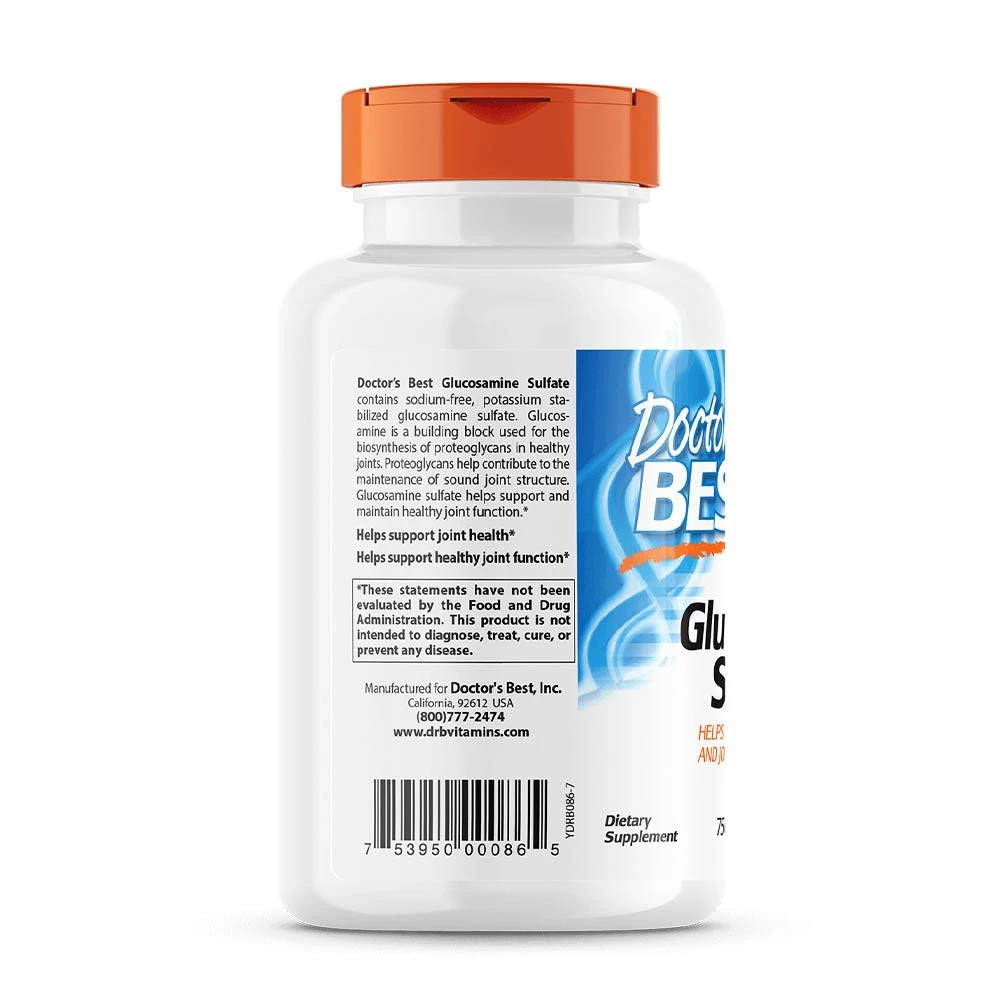 Doctor's Best - Glukosaminsulfat, 750 mg, 180 kapslar - Bild 5