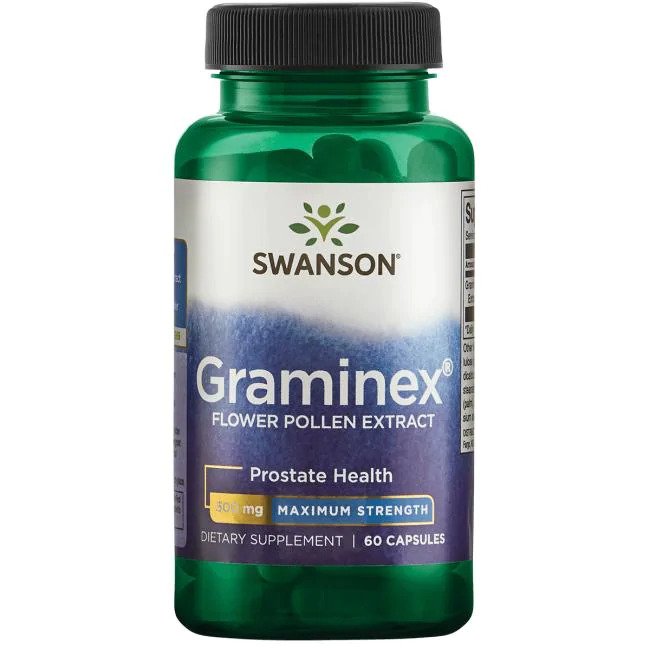 Swanson - Graminex, 500 mg - 60 kapslar | Hälsa och välbefinnandeHälsokostUrinvägshälsa | Apoteka