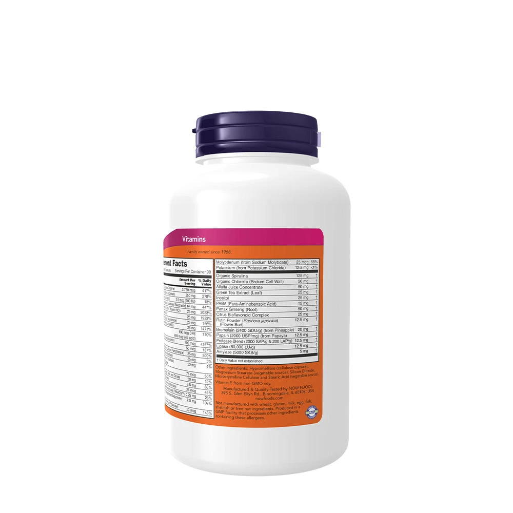 NOW - Green Multi, Järnfri, 180 kapslar - Bild 6