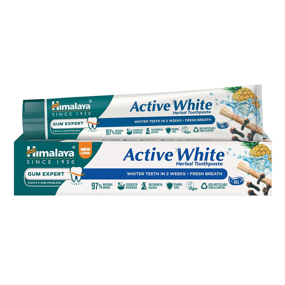Active White - Urte Tandpasta, Frisk Gel, 75 ml - Bild 7