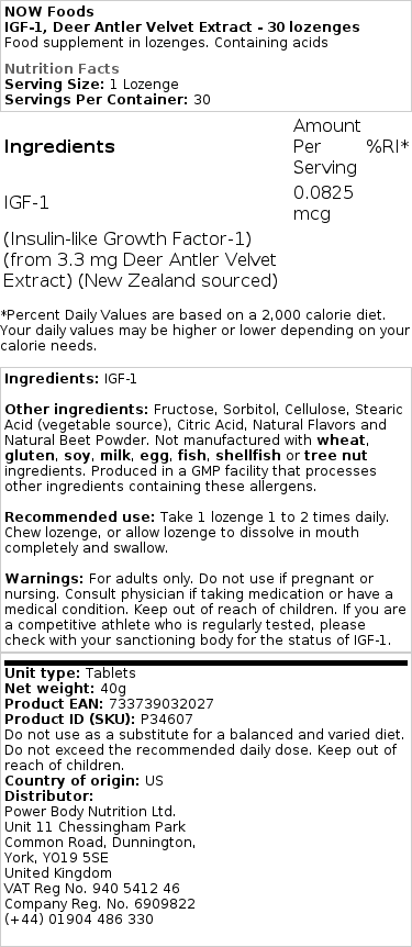 hjortegevir fløjlekstrakt - 30 pastiller