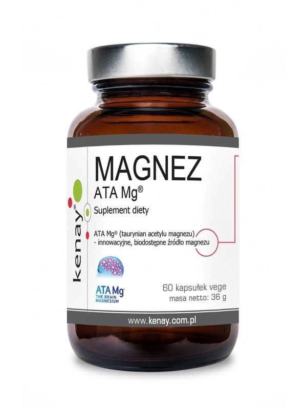 Kenay - Magnesium ATA Mg, 60 kapslar | Vitaminer och MineralerVissa mineralerHälsa och välbefinnandeMagnesiumBiohacking | Apoteka