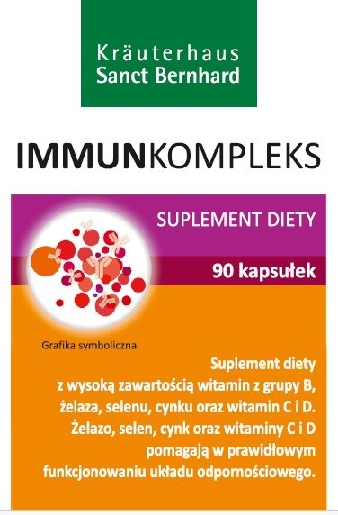 Krauterhaus Sanct Bernhard - Immunkomplex, 90 kapslar | Vitaminer och MineralerNiacinFolsyra | Apoteka