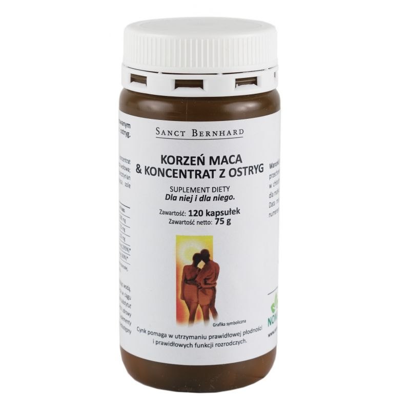Krauterhaus Sanct Bernhard - Ostron Maca Aktiva Kapslar, 120 kapslar | Vitaminer och MineralerHälsa och välbefinnandeÖrttillskottMacaDrottninggeléÖrter och växtbaserade preparat | Apoteka