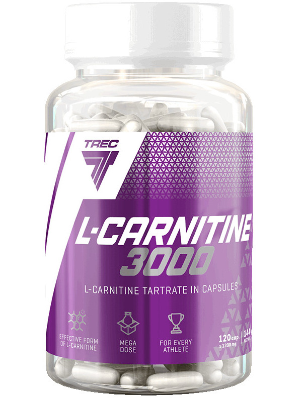 Trec Nutrition - L-Carnitine 3000, 120 kapslar | Vitaminer och MineralerVeganska produkterAminosyror och BCAAHälsokostL-karnitinFitness och träningL-lysin | Apoteka