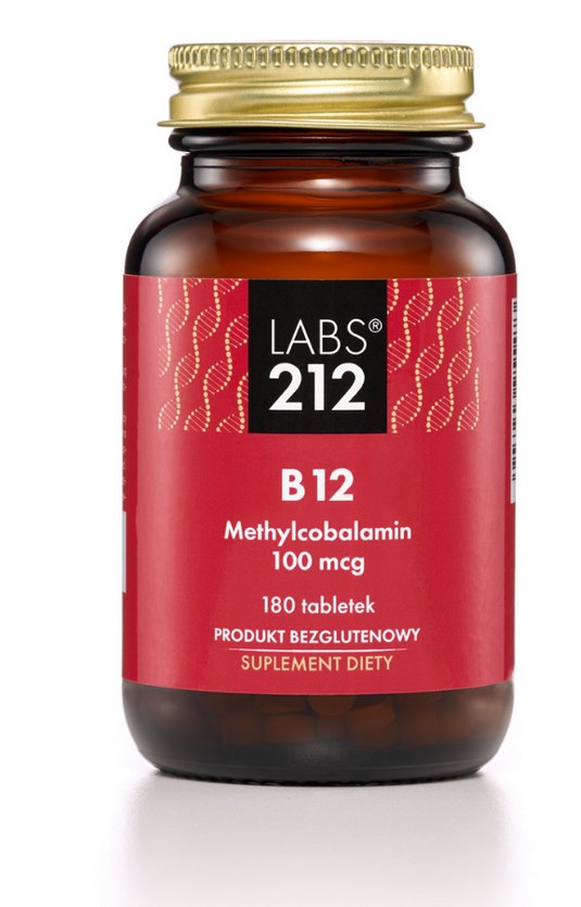 Labs212 - B12 Metylkobalamin, 100 mcg (180 tabletter) | Vitaminer och MineralerVissa vitaminer | Apoteka