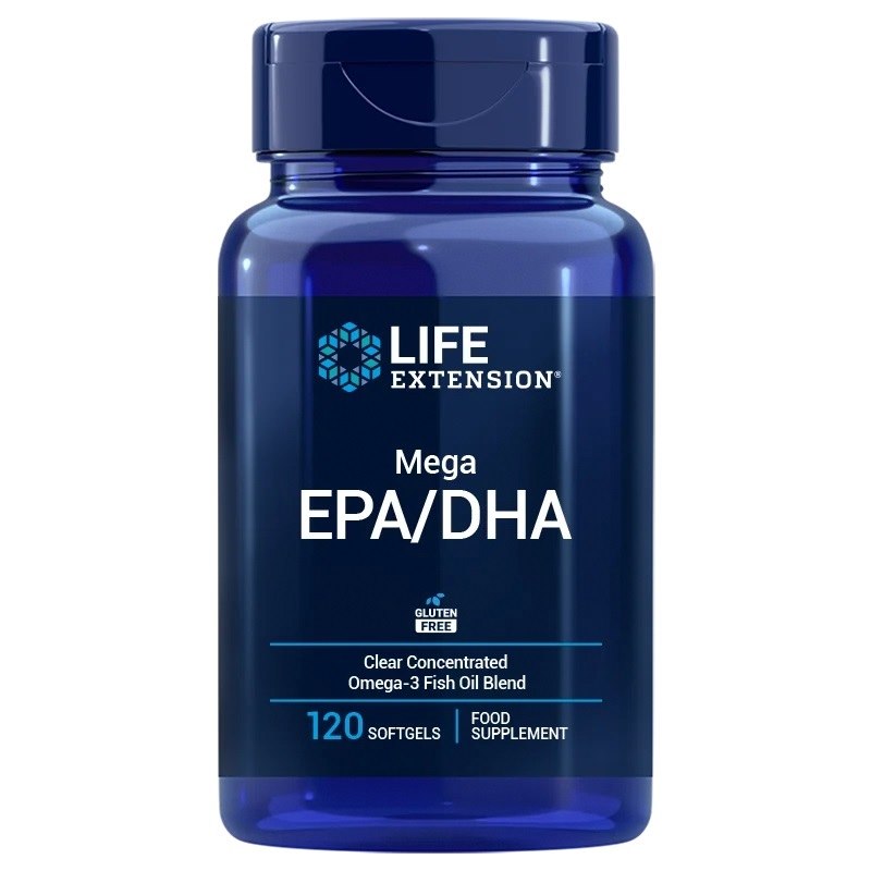 Life Extension - Mega EPA/DHA, 120 kapslar | Vitaminer och MineralerOmegas - EFA - CLA - oljorOmega och fiskolja | Apoteka