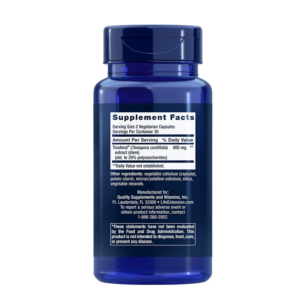 Life Extension - Immune Modulator med Tinofend, 60 vegkapslar - Bild 3