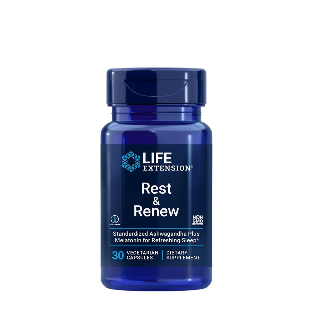 Life Extension - Rest &amp; Renew, 30 vegkapslar | Hälsa och välbefinnandeHälsokostSömnstödMelatonin | Apoteka