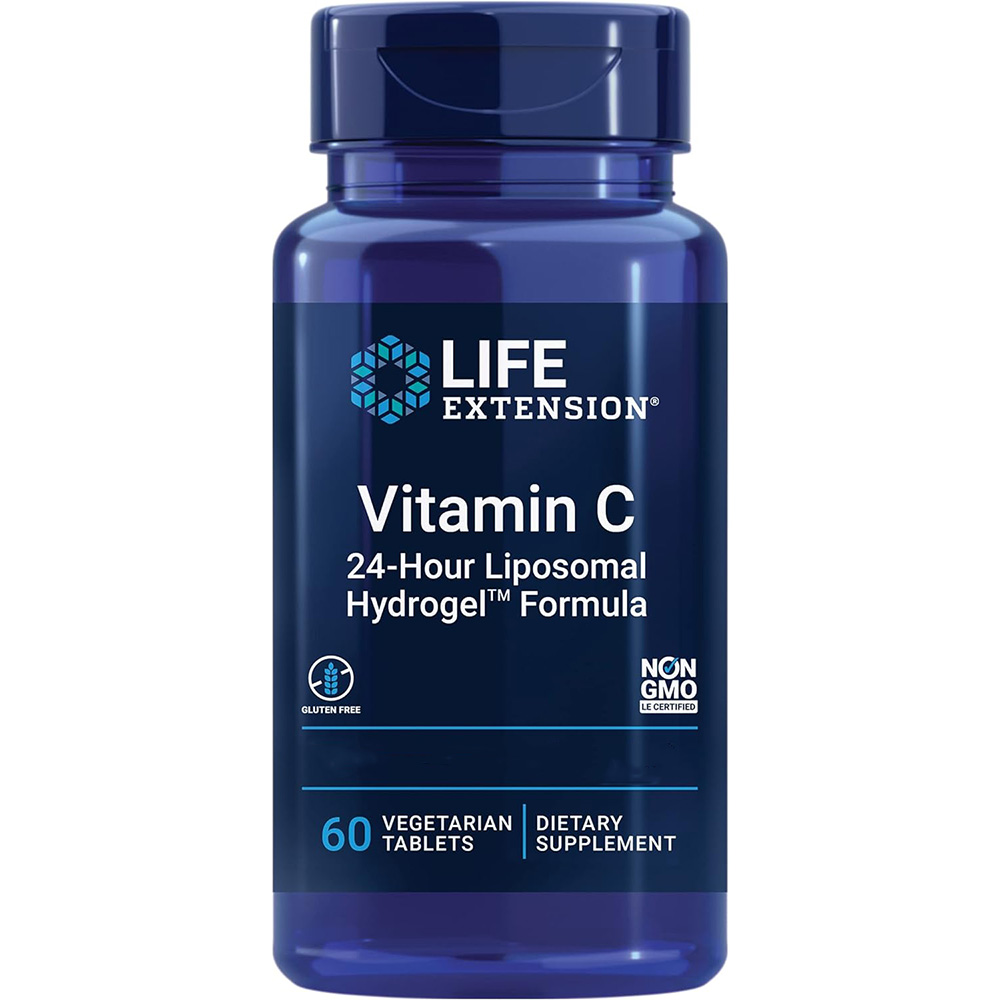 Life Extension - Vitamin C 24-timmars Liposomal Hydrogel-formula, 60 vegetabiliska tabletter - Bild 4