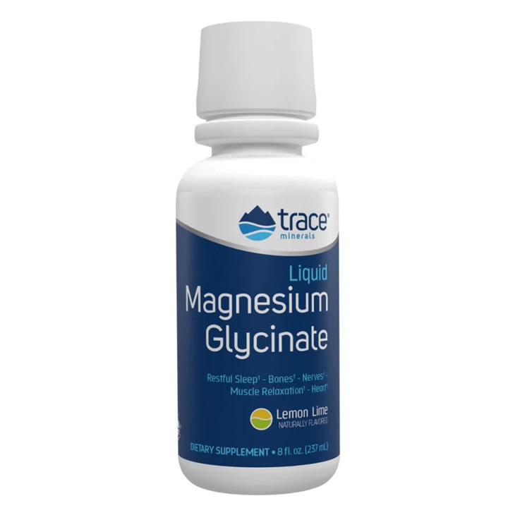 Trace Minerals - Flytande Magnesiumglycinat, Citron-Lime - 237 ml | Vitaminer och MineralerVeganska produkterVissa mineralerHälsokostMagnesium | Apoteka