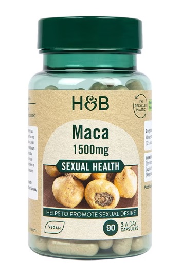 Holland &amp; Barrett - Maca, 1500 mg, 90 vegetabiliska kapslar | Hälsa och välbefinnandeSexuell hälsaHälsokostMaca | Apoteka