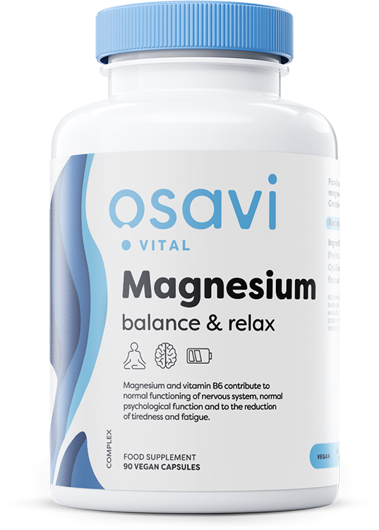 Osavi - Magnesium Balance &amp; Relax, 90 vegankapslar | Vitaminer och MineralerHälsa och välbefinnandeHälsokostMagnesium | Apoteka