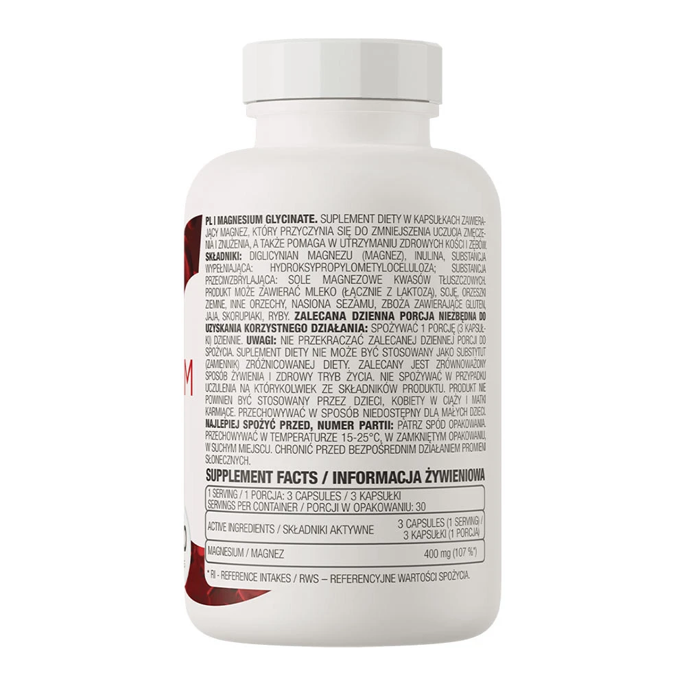 OstroVit - Magnesiumglycinat, 90 kapslar - Bild 4