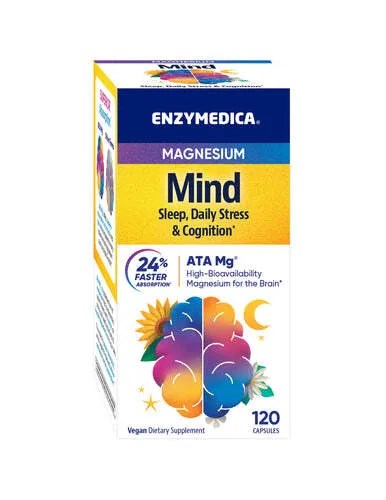 Enzymedica - Magnesium Mind, 120 kapslar | Vitaminer och MineralerVeganska produkterVissa mineralerHälsa och välbefinnandeHälsokostMagnesiumNordisk vitalitet | Apoteka