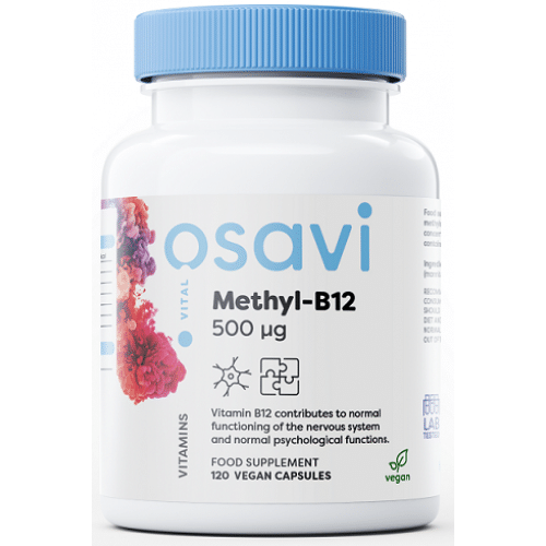 Osavi - Metyl-B12, 500 mcg, 120 veganska kapslar | Vitaminer och MineralerVeganska produkterHälsa och välbefinnandeVissa vitaminerB-vitaminHälsokostB12 | Apoteka