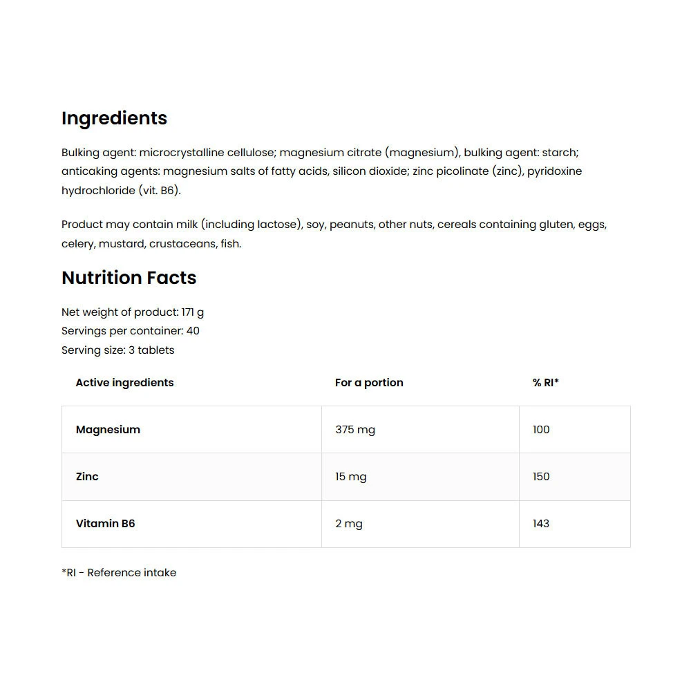 OstroVit - MgZB Ultra, 120 tabletter - Bild 2