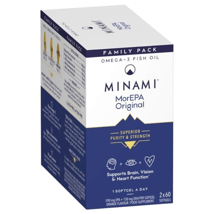Minami - MorEPA Original, 120 (2 x 60) mjukkapslar | Hälsa och välbefinnandeOmegas - EFA - CLA - oljorOmega och fiskoljaHälsokost | Apoteka