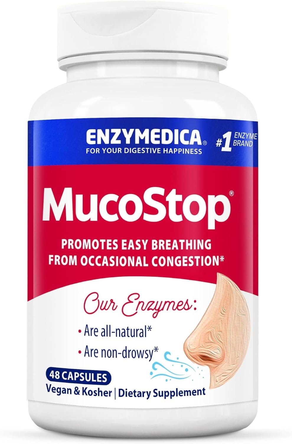 Enzymedica - MucoStop, 48 kapslar | Vitaminer och MineralerVeganska produkterHälsa och välbefinnandeHälsokost | Apoteka