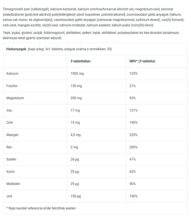 BioTechUSA - Multi Mineral Complex, 100 tabletter - Bild 3