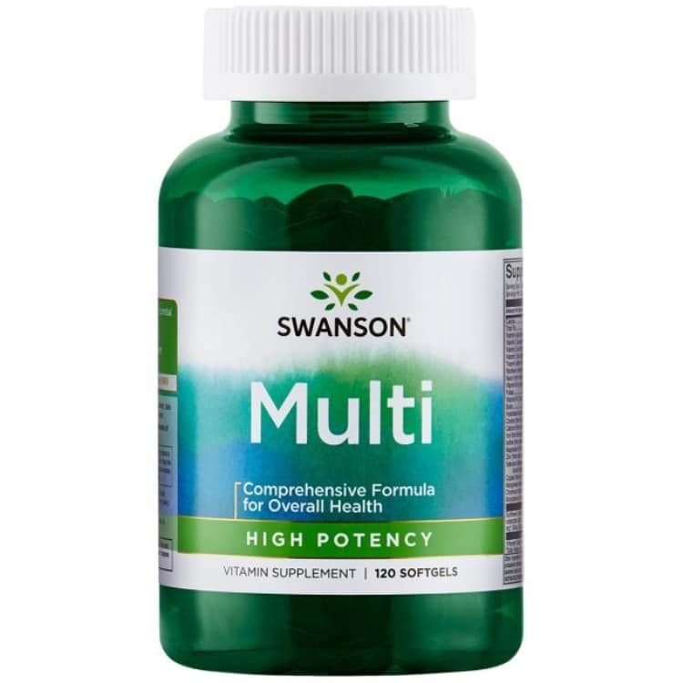 Swanson - Multi med hög styrka, 120 mjuka kapslar | Vitaminer och MineralerMultivitaminerHälsokost | Apoteka