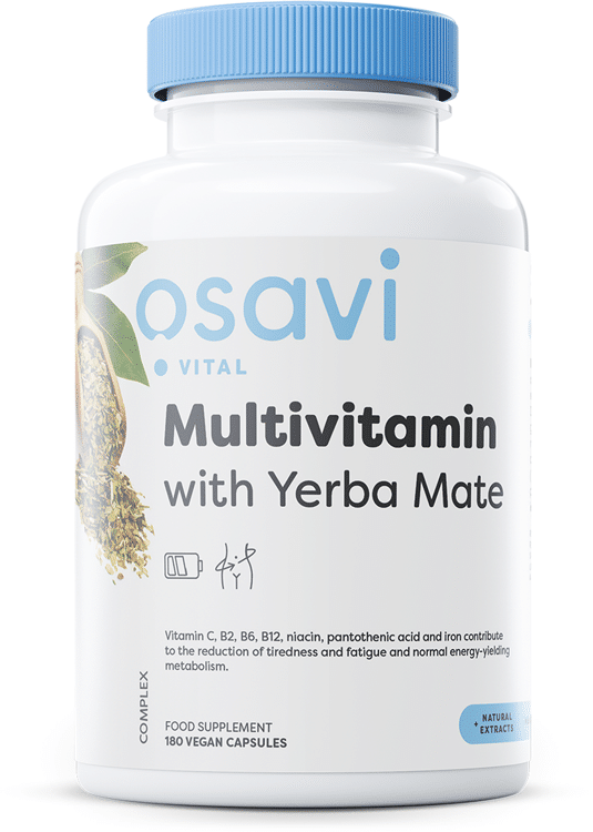Osavi - Multivitamin med Yerba Mate, 180 veganska kapslar | Vitaminer och MineralerMultivitaminerKosttillskott för kvinnorHälsokost | Apoteka