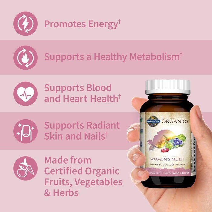 Garden of Life - Mykind Organics Kvinnors Multivitamin, 60 veganska tabletter - Bild 4