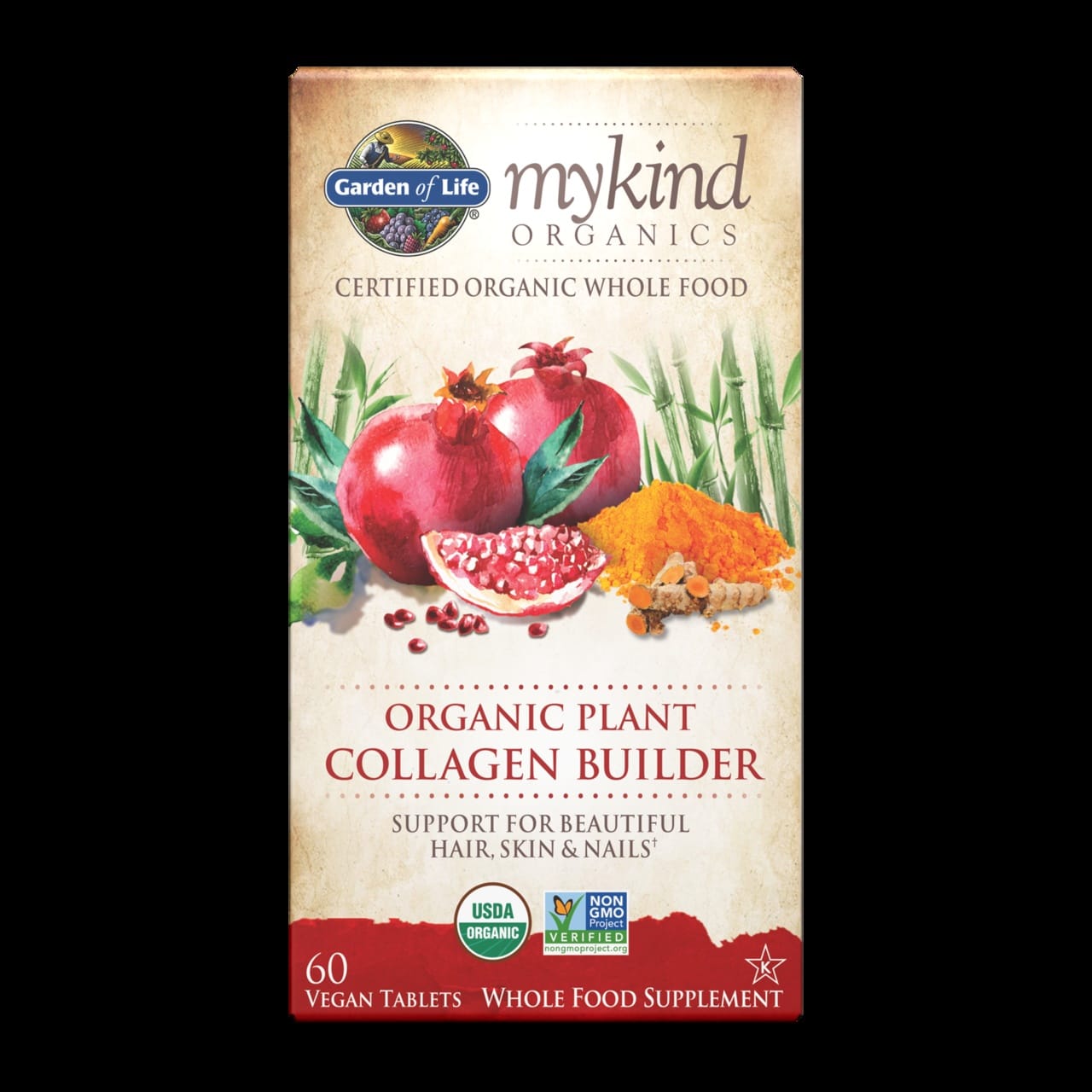 Garden of Life - Mykind Organics, Organisk Växtbaserad Kollagenbyggare, 60 veganska tabletter | Vitaminer och MineralerVeganska produkterHälsa och välbefinnandeHälsokostKollagenFräsch hud | Apoteka