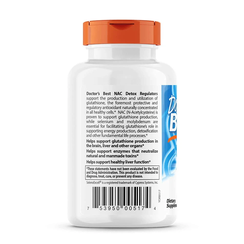 Doctor's Best - NAC Detox Regulatorer, 180 kapslar - Bild 5