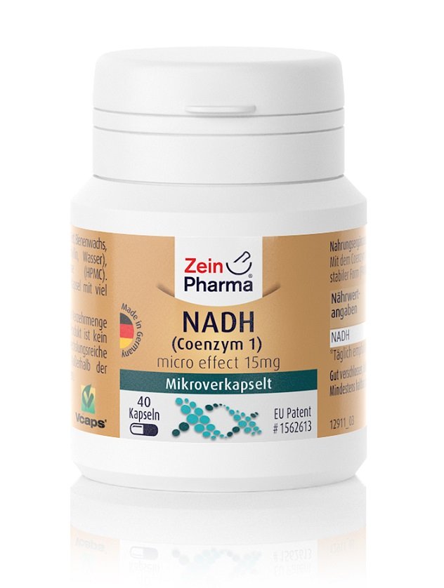 Zein Pharma - NADH (Koenzym 1), 15 mg - 40 kapslar | Veganska produkterHälsa och välbefinnandeHälsokost | Apoteka