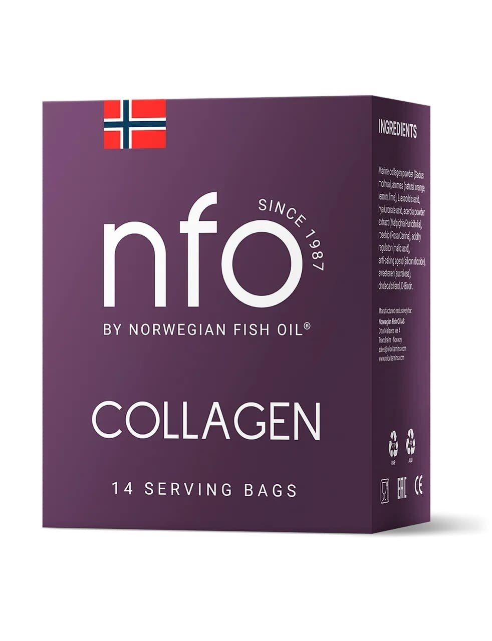 NFO - Kollagen, 14 påsar | Vitaminer och MineralerKollagen | Apoteka